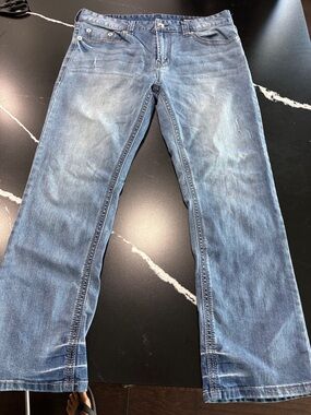 Seven7 Men's Light Blue Straight Jeans